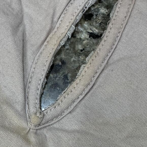 Ann Taylor LOFT Shirt Womens Medium Gray Silver Lace Tank Top Lined Sleeveless - Picture 8 of 8